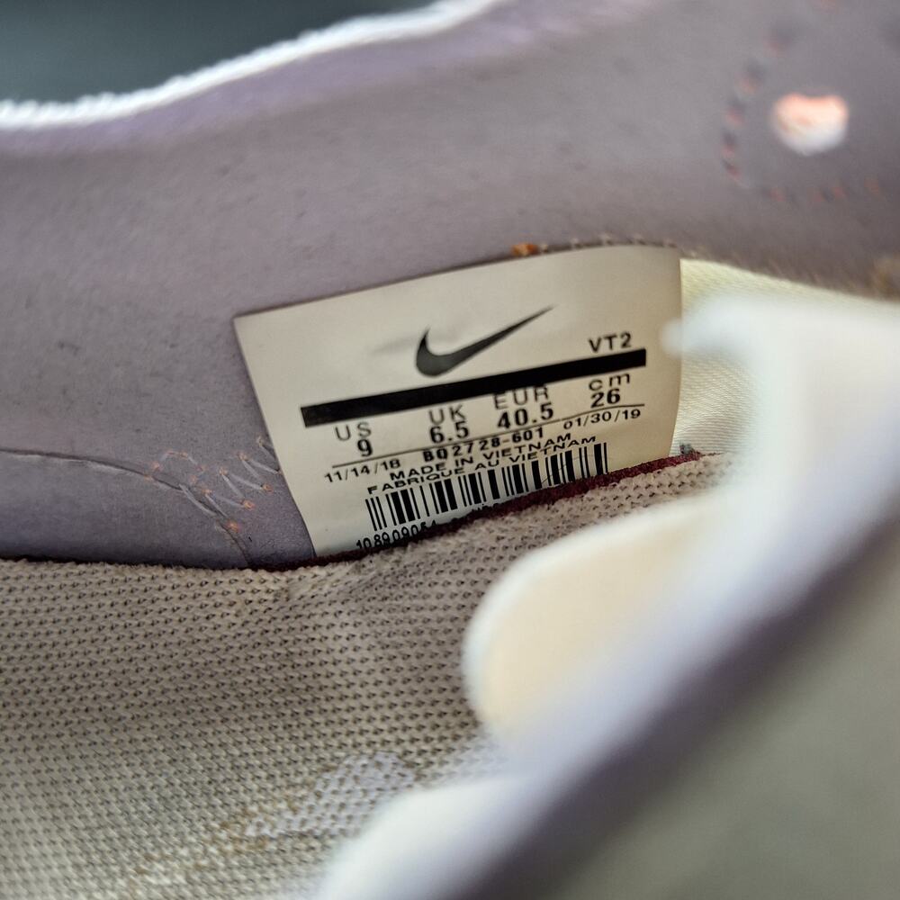Nike React Element 55 Pale Pink Running Sneakers Shoes BQ2728-601 Women's Size 9 - Picture 12 of 13